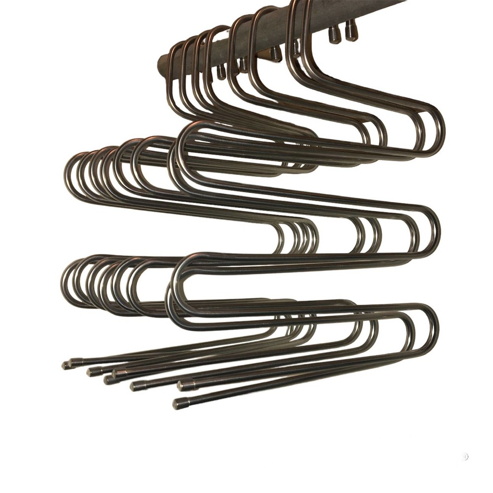 Set of 8 Pants Jeans Hangers Coat Hangers Stainless Steel Silver